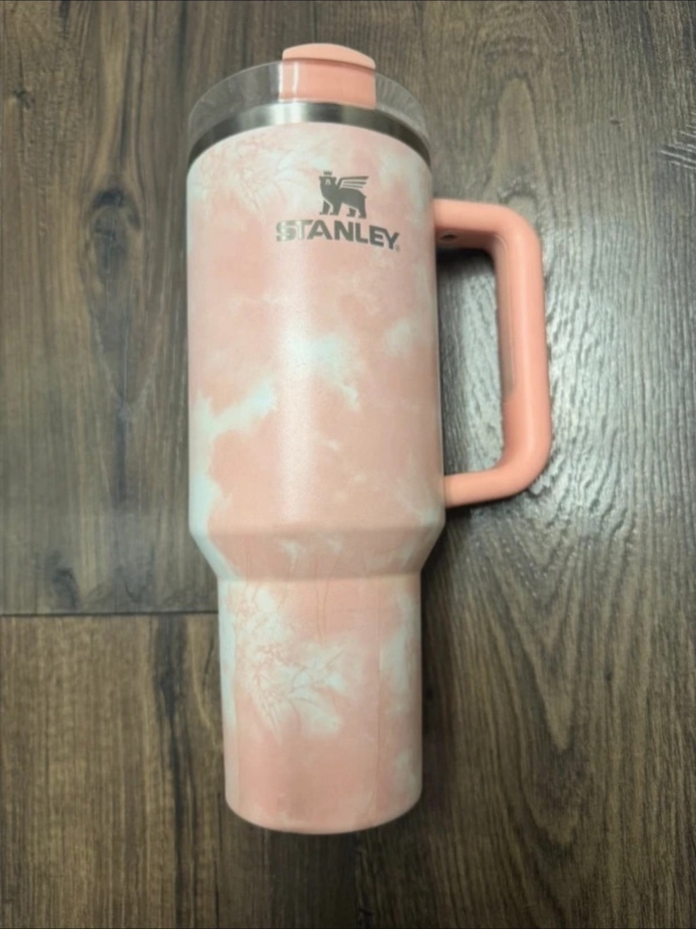 Stanley Quencher H2.0 FlowState Tumbler Pink Tie Dye 40 oz * Straw not included